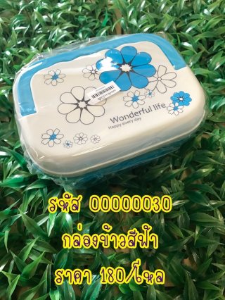 กล่องข้าวสีฟ้า รหัส 00000030