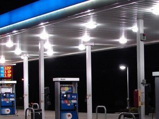 LED Canopy Lights for Gas Station Pump Canopies