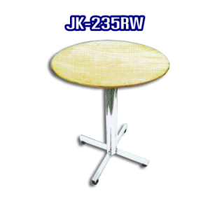 โต๊ะสแตนเลส ทรงวงกลม รหัส JK-235RW
