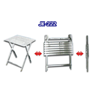 โต๊ะสแตนเลส พับได้ รหัส JK-222