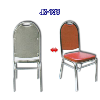 เก้าอี้สแตนเลส มีเบาะ รหัส JK-138