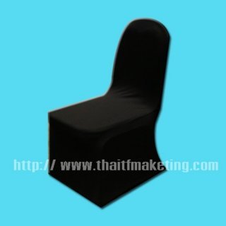 ผ้าคลุมเก้าอี้สีดำ