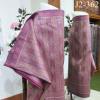 ผ้าไหม ทอยกดอก มัดหมี่ เครืออัมปรม ลายบัวสวรรค์ 4 หลา