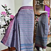 ผ้าไหม ทอยกดอก มัดหมี่ ยกลูกแก้ว มัดลายดาวกระจาย 