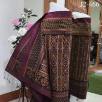 ผ้าไหม ทอยกดอก มัดหมี่ ยกดอกมะยม มัดลายทางด่วนประยุกต์ หน้านาง ชายครุย