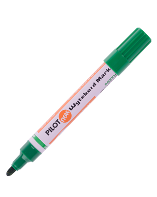 ปากกาไวท์บอร์ดหัวกลม Pilot WBMK M สีเขียว