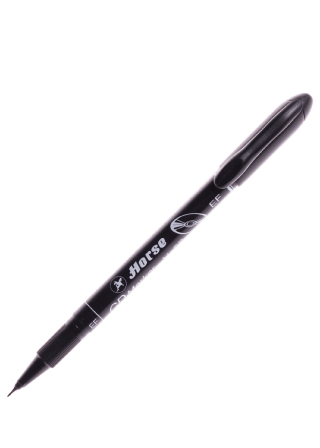ปากกาเขียน CD ลบไม่ได้ ตราม้า H 52 (EF) สีดำ