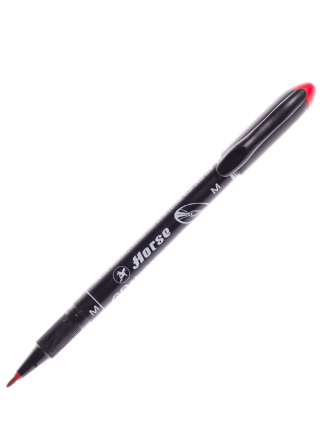 ปากกาเขียน CD ลบไม่ได้ ตราม้า H 52 (M) สีแดง