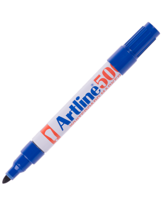 ปากกาไวท์บอร์ดหัวกลม Artline EK 500A สีน้ำเงิน