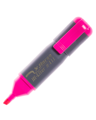 ปากกาเน้นข้อความ ตราม้า H 111 สีชมพู