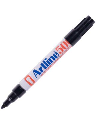 ปากกาไวท์บอร์ดหัวกลม Artline EK 500A สีดำ 2 มม 
