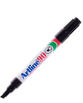 ปากกาเคมีหัวตัด Artline EK 90 สีดำ