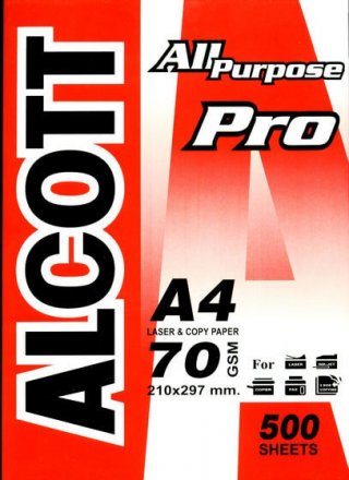 กระดาษถ่ายเอกสาร Alcott Pro A4 70 แกรม
