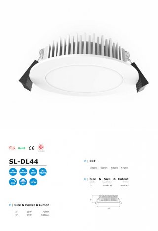 โคมไฟ LED Downlight รุ่น SL-DL44