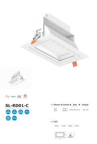 โคมไฟ LED Downlight รุ่น SL-RD01-C
