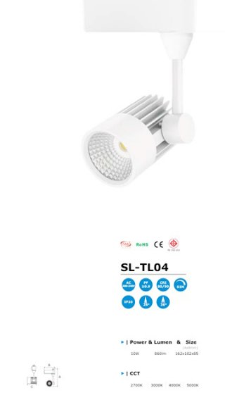 โคมไฟ LED Track Light รุ่น SL-TL04