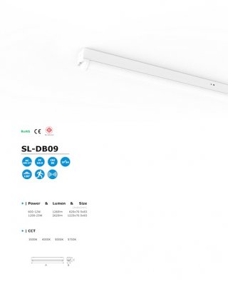 โคมไฟ LED Batten รุ่น SL-DB09