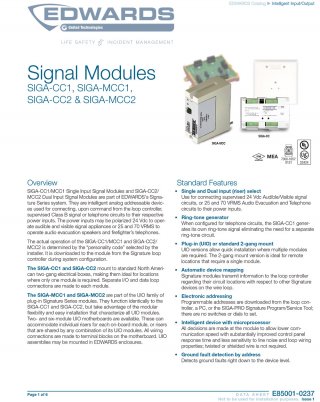 Signal Modules SIGA