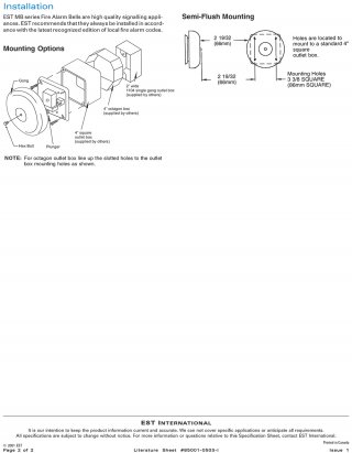 Motor Driven Bell 24 - Vdc MB6-24