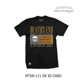 [S] เสื้อยืดคอกลมสีดำ รหัส MTSN-111 DE ID CARD