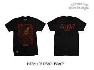 [M] เสื้อยืดคอกลมสีดำ รหัส MTSN-106 DEAD LEGACY