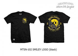 [XL] เสื้อยืดสีดำ MTSN-102 SMILEY LOGO (Black)