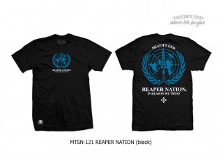 [M] เสื้อคอกลมสีดำ MTSN-121 REAPER NATION (Black)