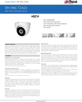 กล้องวงจรปิด CCTV DAHUA DH-HAC-HDW1200EM-A
