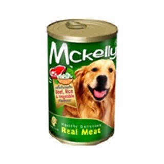 อาหารเปียกสุนัข แมคแคลลี่ รสเนื้อ ข้าว และผัก