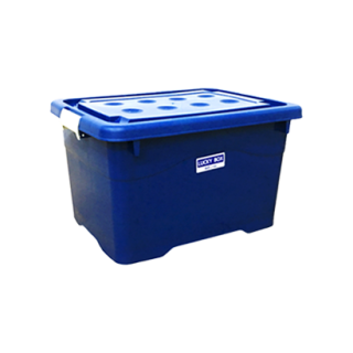 กล่องพลาสติก 60 ลิตร  สีน้ำเงิน #214MBL
