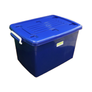 กล่องพลาสติก 75 ลิตร สีน้ำเงิน #2175MBL