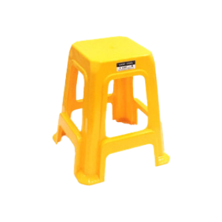 เก้าอี้พลาสติก ไม่มีพนักพิง เกรด A สีเหลือง #187AY