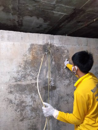 ซ่อมน้ำรั่วซึม PU Foam Injection