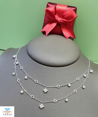 สร้อยคอเพชร Lovely Twin Necklace