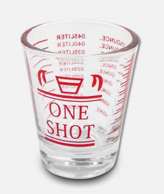 แก้ว 45 ml ONE SHOT สีแดง