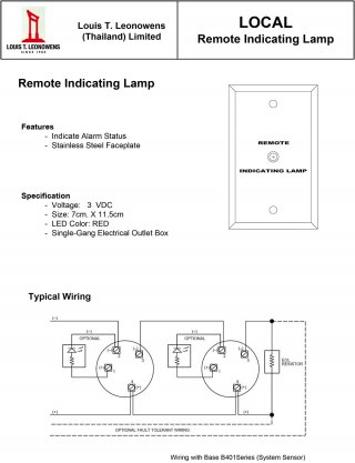 LOCAL Remote Indicating Lamp
