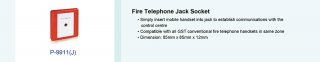 Fire Telephone Jack Socket รุ่น P-9911(J)