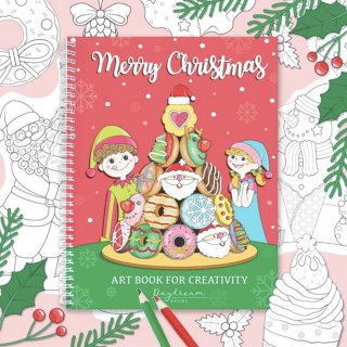 สมุดระบายสี Merry Christmas Art Book