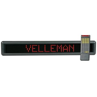 ป้ายไฟวิ่ง Velleman รุ่น MML16R (ตัววิ่งสีแดง) 