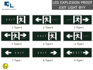 ป้ายไฟทางออกกันระเบิด (Exit Light) รุ่น BYY
