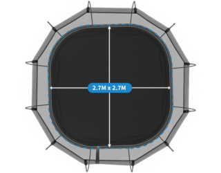 MEDIUM SQUARE Springfree Trampoline