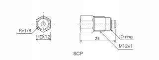 Junction for MO2 & MO2C valve JVPA