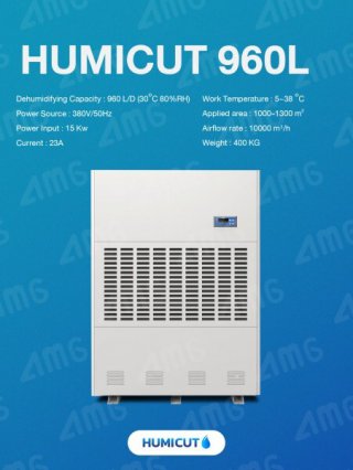 เครื่องลดความชื้นอุตสาหกรรม Humicut รุ่น 960L