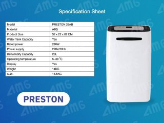 เครื่องลดความชื้นอุตสาหกรรม PRESTON รุ่น 26AB