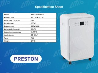 เครื่องลดความชื้นอุตสาหกรรม PRESTON รุ่น 60AB