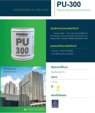 โพลียูรีเทนโฟมสำหรับฉีดรอยแตกร้าว PU-300