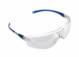 แว่นตานิรภัย 3M รุ่น V36 Virtua Sport Asian Fit ขาแว่นสีฟ้า เลนส์สีชา Indoor/Outdoor