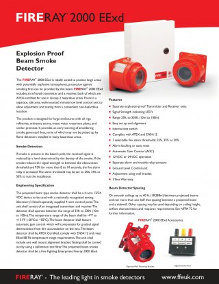 FIRERAY 2000 EExd ® Smoke Detection