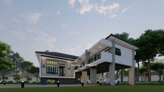 รับออกแบบโฮมออฟฟิศยกพื้นสูง