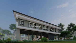 รับออกแบบโฮมออฟฟิศยกพื้นสูง